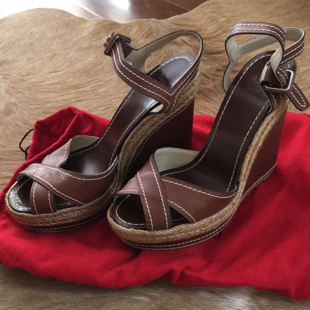 Christian Louboutin wedge sandals Size 38